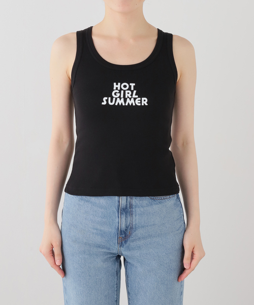PULP/417EDIFICE(パルプフォーワンセブンエディフィス)の「Suii/ スイ HOT GIRL SUMMER TANK(Tシャツ/カットソー・レディース・ブラック/ブルー・MEDIUM/SMALL/X-SMALL)」の4枚目の写真