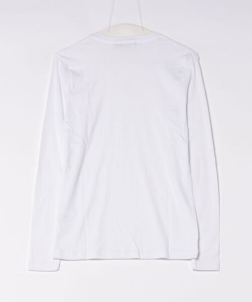 VIBGYOR(ヴィブジョー)の「【Bls】 【ZM】【Bling Leads】シンプルデザイン VネックロンTEE インナー(BL)(Tシャツ/カットソー・メンズ・ホワイト・MEDIUM/LARGE)」の4枚目の写真