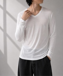 【Bls】 【ZM】【Bling Leads】シンプルデザイン VネックロンTEE インナー(BL)