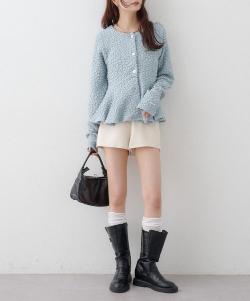 mystic（ミスティック）の「リングチャームショートパンツ（その他パンツ・レディース・アイボリー/ブラウン/グレー・1/2）」の6枚目の写真
