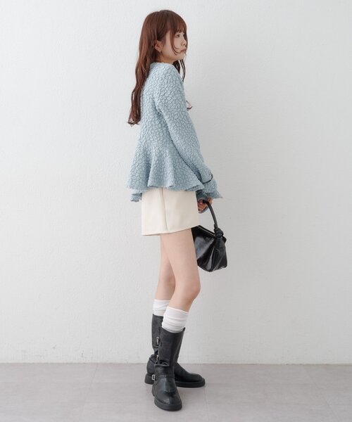 mystic（ミスティック）の「リングチャームショートパンツ（その他パンツ・レディース・アイボリー/ブラウン/グレー・1/2）」の7枚目の写真