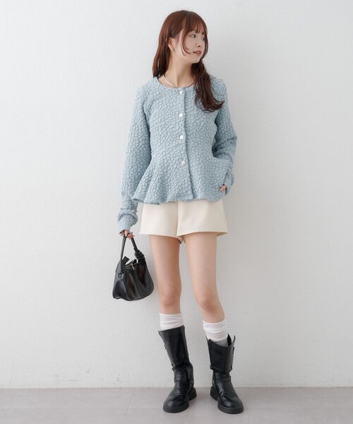 mystic（ミスティック）の「リングチャームショートパンツ（その他パンツ・レディース・アイボリー/ブラウン/グレー・1/2）」の14枚目の写真