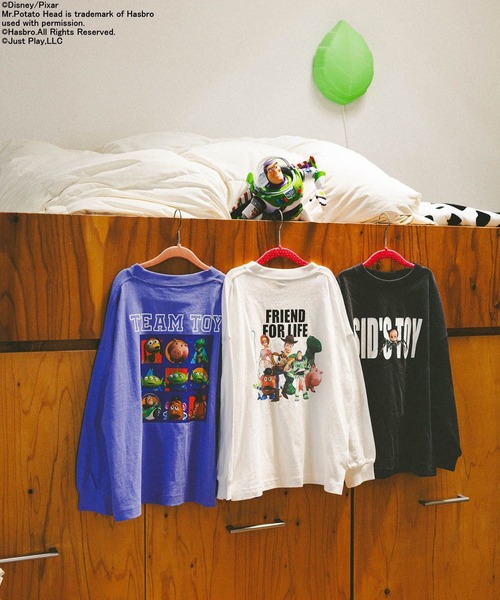 BAYFLOW（ベイフロー）の「TOY STORY(トイ・ストーリー)/プリントロンT[110/130/150cm](KIDS)（Tシャツ/カットソー・キッズ・ホワイト/ブラック/パープル・130cm/110cm/150cm）」の5枚目の写真