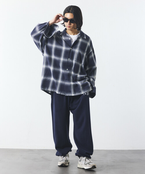 NAUTICA(ノーティカ)の「NAUTICA/ノーティカ ブリーチ オンブレ L/S オープンカラーチェックシャツ(シャツ/ブラウス・メンズ・オリーブ/ブラウン/ネイビー・MEDIUM/LARGE/X-LARGE)」の5枚目の写真
