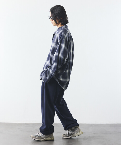 NAUTICA(ノーティカ)の「NAUTICA/ノーティカ ブリーチ オンブレ L/S オープンカラーチェックシャツ(シャツ/ブラウス・メンズ・オリーブ/ブラウン/ネイビー・MEDIUM/LARGE/X-LARGE)」の6枚目の写真