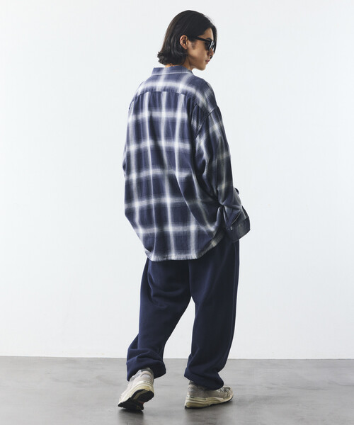 NAUTICA(ノーティカ)の「NAUTICA/ノーティカ ブリーチ オンブレ L/S オープンカラーチェックシャツ(シャツ/ブラウス・メンズ・オリーブ/ブラウン/ネイビー・MEDIUM/LARGE/X-LARGE)」の7枚目の写真