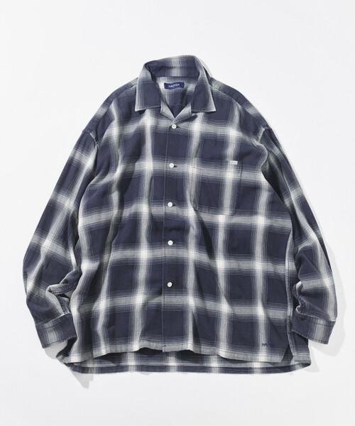 NAUTICA(ノーティカ)の「NAUTICA/ノーティカ ブリーチ オンブレ L/S オープンカラーチェックシャツ(シャツ/ブラウス・メンズ・オリーブ/ブラウン/ネイビー・MEDIUM/LARGE/X-LARGE)」の8枚目の写真