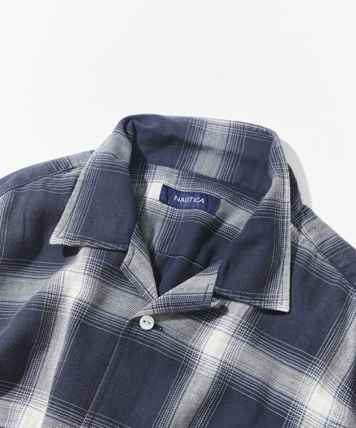 NAUTICA(ノーティカ)の「NAUTICA/ノーティカ ブリーチ オンブレ L/S オープンカラーチェックシャツ(シャツ/ブラウス・メンズ・オリーブ/ブラウン/ネイビー・MEDIUM/LARGE/X-LARGE)」の9枚目の写真