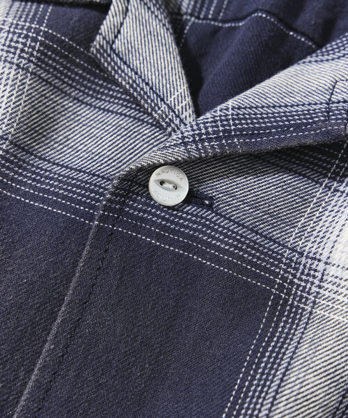 NAUTICA(ノーティカ)の「NAUTICA/ノーティカ ブリーチ オンブレ L/S オープンカラーチェックシャツ(シャツ/ブラウス・メンズ・オリーブ/ブラウン/ネイビー・MEDIUM/LARGE/X-LARGE)」の10枚目の写真