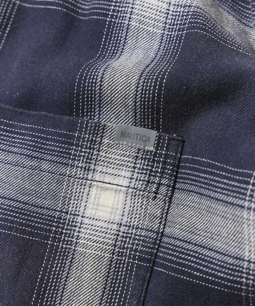 NAUTICA(ノーティカ)の「NAUTICA/ノーティカ ブリーチ オンブレ L/S オープンカラーチェックシャツ(シャツ/ブラウス・メンズ・オリーブ/ブラウン/ネイビー・MEDIUM/LARGE/X-LARGE)」の12枚目の写真