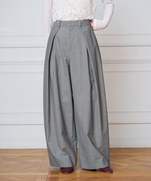 IENA LA BOUCLE | IENA LA BOUCLE スラブインパーテッドタックパンツ(スラックス)