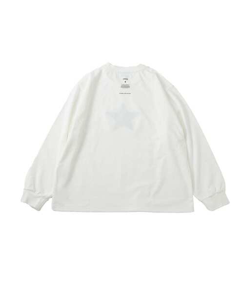 CONVERSE TOKYO(コンバーストウキョウ)の「ONE STAR UP RECYCLED COTTON LONG SLEEVE TEE(Tシャツ/カットソー・レディース・ホワイト/グレー・SMALL)」の8枚目の写真