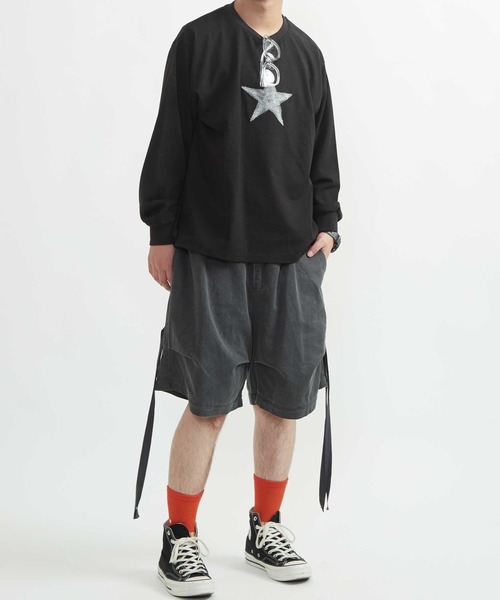 CONVERSE TOKYO(コンバーストウキョウ)の「ONE STAR UP RECYCLED COTTON LONG SLEEVE TEE(Tシャツ/カットソー・レディース・ホワイト/グレー・SMALL)」の15枚目の写真
