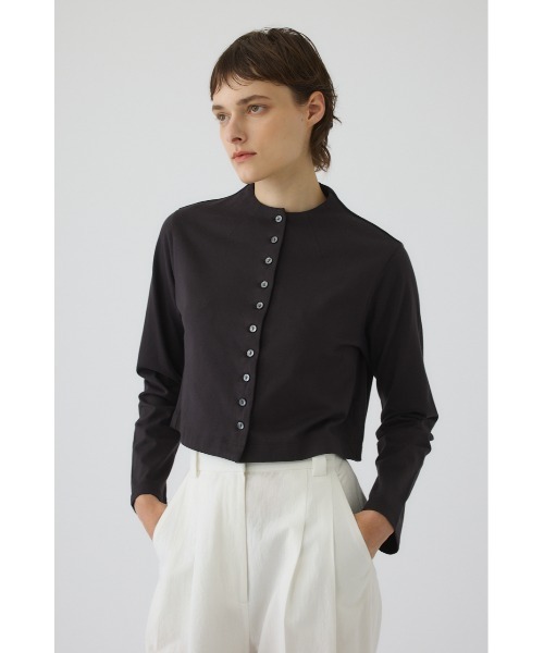 RIM.ARK（リムアーク）の「Neck darts cut long T/SH(ネック ダーツ カット ロング ティーシャツ)（Tシャツ/カットソー・レディース・ブラウン/グレー/ホワイト/ブラック・FREE）」の19枚目の写真
