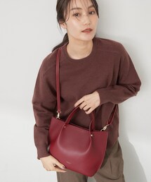 【2WAY】タックミドルトートバッグ