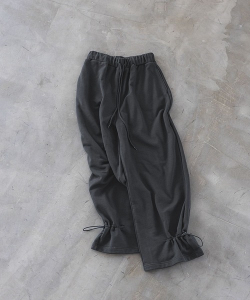 GLOBAL WORK（グローバルワーク）の「裾ドロストスウェットパンツ/1052819（その他パンツ・レディース・杢グレー/オフホワイト/ブラック・MEDIUM/LARGE）」の5枚目の写真