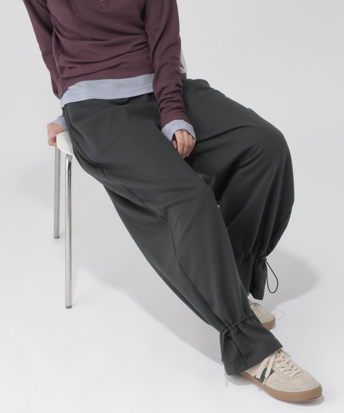 GLOBAL WORK（グローバルワーク）の「裾ドロストスウェットパンツ/1052819（その他パンツ・レディース・杢グレー/オフホワイト/ブラック・MEDIUM/LARGE）」の19枚目の写真