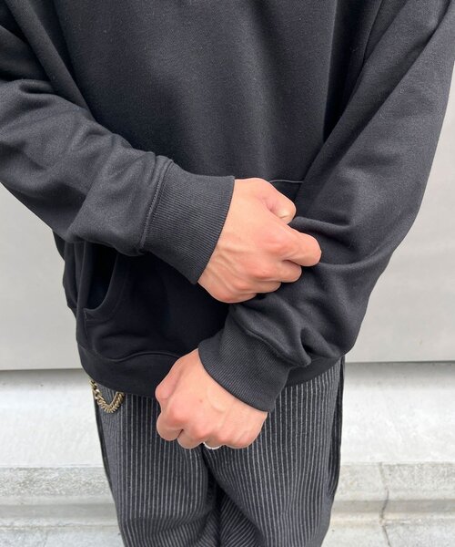 CIAOPANIC(チャオパニック)の「ファイヤーマンバックルヘンリーネックパーカー(パーカー・メンズ・ブラック/グレー・MEDIUM/LARGE)」の15枚目の写真