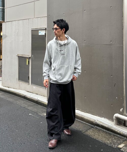CIAOPANIC(チャオパニック)の「ファイヤーマンバックルヘンリーネックパーカー(パーカー・メンズ・ブラック/グレー・MEDIUM/LARGE)」の20枚目の写真