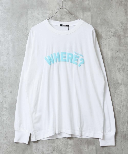 Universal Style Wear(ユニバーサルスタイルウェア)の「プリント/刺繍 BIGロンT(Tシャツ/カットソー・メンズ・ブラック系2/ブラック系1/ホワイト系1/ネイビー/オフホワイト/ピンク/杢グレー/グレー系1/ブラック系5/ピンク系1/ブラック系3/ネイビー系2/ホワイト系2/オートミール/チャコールグレー/ホワイト系3/ブラック/ライトグレー系1/アイボリー系2/ホワイト系4/ネイビー系1/ブラック系4/グレー系2/アイボリー系1・XL/M/L)」の5枚目の写真