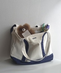 PLUS. ロゴ刺繍キャンバストートバッグM　【UNISEX ITEM】