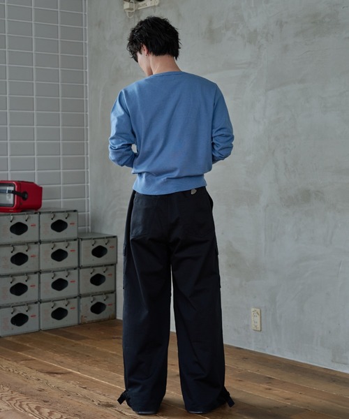sedacle(セダクル)の「Soft Color Knit/ソフトカラーニット(ニット/セーター・メンズ・ブルー/オリーブ・LARGE/MEDIUM/SMALL)」の8枚目の写真