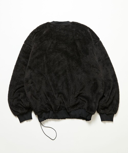 THOUSAND MILE(サウザンドマイル)の「THOUSAND MILE/サウザンドマイル 限定展開 THOUSAND MILE×FREAK'S STORE / サウザンドマイル 別注 シャギー ドローコード クルーネック プルオーバー(その他トップス・メンズ・オリーブ/ブラック/チャコールグレー/ベージュ・SMALL/LARGE/MEDIUM)」の6枚目の写真