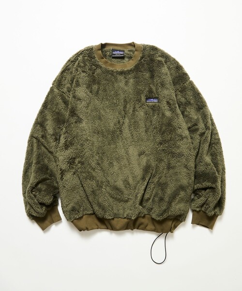 THOUSAND MILE(サウザンドマイル)の「THOUSAND MILE/サウザンドマイル 限定展開 THOUSAND MILE×FREAK'S STORE / サウザンドマイル 別注 シャギー ドローコード クルーネック プルオーバー(その他トップス・メンズ・オリーブ/ブラック/チャコールグレー/ベージュ・SMALL/LARGE/MEDIUM)」の14枚目の写真