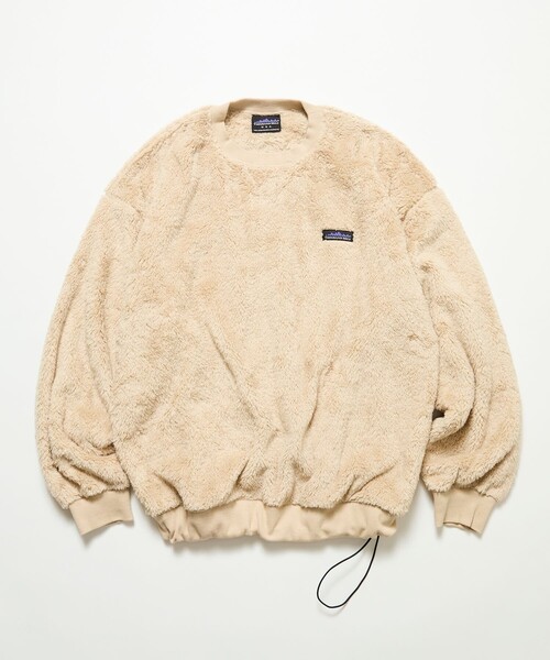THOUSAND MILE(サウザンドマイル)の「THOUSAND MILE/サウザンドマイル 限定展開 THOUSAND MILE×FREAK'S STORE / サウザンドマイル 別注 シャギー ドローコード クルーネック プルオーバー(その他トップス・メンズ・オリーブ/ブラック/チャコールグレー/ベージュ・SMALL/LARGE/MEDIUM)」の15枚目の写真