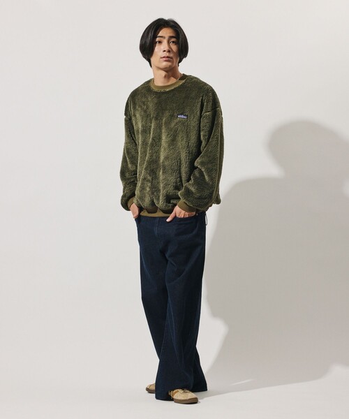 THOUSAND MILE(サウザンドマイル)の「THOUSAND MILE/サウザンドマイル 限定展開 THOUSAND MILE×FREAK'S STORE / サウザンドマイル 別注 シャギー ドローコード クルーネック プルオーバー(その他トップス・メンズ・オリーブ/ブラック/チャコールグレー/ベージュ・SMALL/LARGE/MEDIUM)」の16枚目の写真