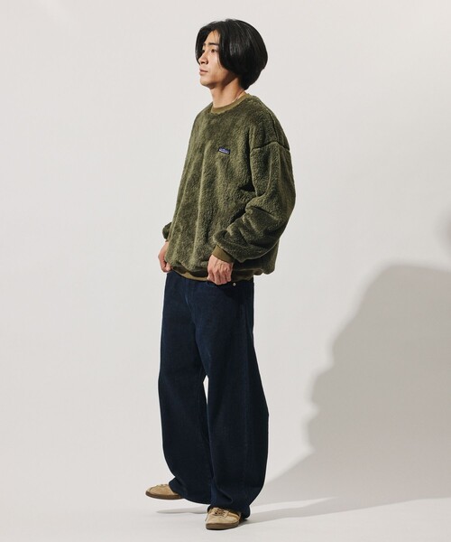 THOUSAND MILE(サウザンドマイル)の「THOUSAND MILE/サウザンドマイル 限定展開 THOUSAND MILE×FREAK'S STORE / サウザンドマイル 別注 シャギー ドローコード クルーネック プルオーバー(その他トップス・メンズ・オリーブ/ブラック/チャコールグレー/ベージュ・SMALL/LARGE/MEDIUM)」の17枚目の写真