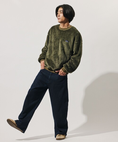 THOUSAND MILE(サウザンドマイル)の「THOUSAND MILE/サウザンドマイル 限定展開 THOUSAND MILE×FREAK'S STORE / サウザンドマイル 別注 シャギー ドローコード クルーネック プルオーバー(その他トップス・メンズ・オリーブ/ブラック/チャコールグレー/ベージュ・SMALL/LARGE/MEDIUM)」の18枚目の写真