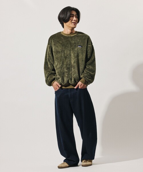 THOUSAND MILE(サウザンドマイル)の「THOUSAND MILE/サウザンドマイル 限定展開 THOUSAND MILE×FREAK'S STORE / サウザンドマイル 別注 シャギー ドローコード クルーネック プルオーバー(その他トップス・メンズ・オリーブ/ブラック/チャコールグレー/ベージュ・SMALL/LARGE/MEDIUM)」の19枚目の写真