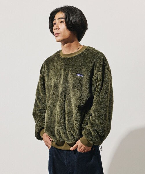 THOUSAND MILE(サウザンドマイル)の「THOUSAND MILE/サウザンドマイル 限定展開 THOUSAND MILE×FREAK'S STORE / サウザンドマイル 別注 シャギー ドローコード クルーネック プルオーバー(その他トップス・メンズ・オリーブ/ブラック/チャコールグレー/ベージュ・SMALL/LARGE/MEDIUM)」の20枚目の写真