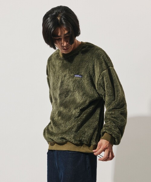 THOUSAND MILE(サウザンドマイル)の「THOUSAND MILE/サウザンドマイル 限定展開 THOUSAND MILE×FREAK'S STORE / サウザンドマイル 別注 シャギー ドローコード クルーネック プルオーバー(その他トップス・メンズ・オリーブ/ブラック/チャコールグレー/ベージュ・SMALL/LARGE/MEDIUM)」の21枚目の写真