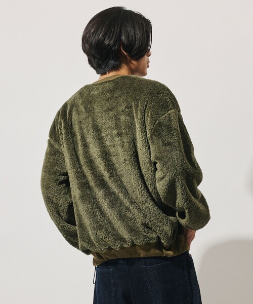 THOUSAND MILE(サウザンドマイル)の「THOUSAND MILE/サウザンドマイル 限定展開 THOUSAND MILE×FREAK'S STORE / サウザンドマイル 別注 シャギー ドローコード クルーネック プルオーバー(その他トップス・メンズ・オリーブ/ブラック/チャコールグレー/ベージュ・SMALL/LARGE/MEDIUM)」の22枚目の写真