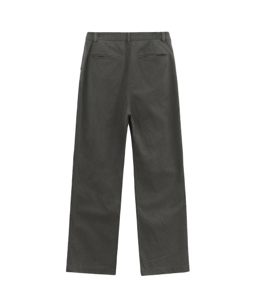 BROWNYARD（ブラウンヤード）の「W ウォッシュド ツータックパンツ、チャコール（その他パンツ・レディース・その他・1/2）」の2枚目の写真