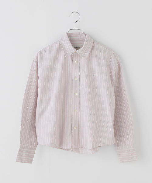 Carhartt WIP(カーハートダブリューアイピー)の「CARHARTT WIP / カーハート ダブリューアイピー W' L/S Kanan Shirt(シャツ/ブラウス・レディース・ピンク/サックスブルー・X-SMALL)」の2枚目の写真