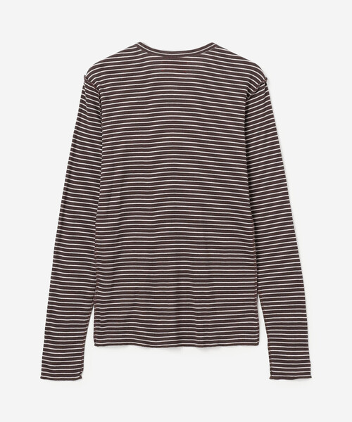 MEYAME(メヤメ)の「MEYAME | ソフトリブ ボーダーヘンリーネック WOMEN(Tシャツ/カットソー・レディース・ブラウン系その他/ピンク系その他・F)」の8枚目の写真