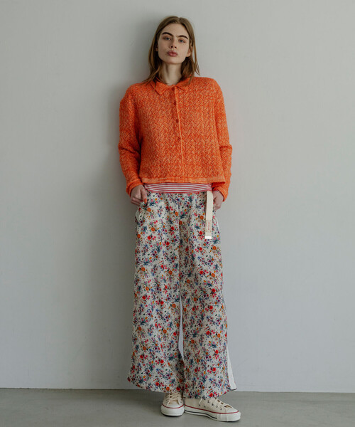 MEYAME(メヤメ)の「MEYAME | ソフトリブ ボーダーヘンリーネック WOMEN(Tシャツ/カットソー・レディース・ブラウン系その他/ピンク系その他・F)」の4枚目の写真