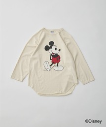 WALLA WALLA SPORT（ワラワラスポーツ）の「WALLA WALLA SPORT【ワラワラスポーツ】- PRINTED 3/4 BASEBALL TEE/MICKEY MOUSE（Tシャツ/カットソー）」