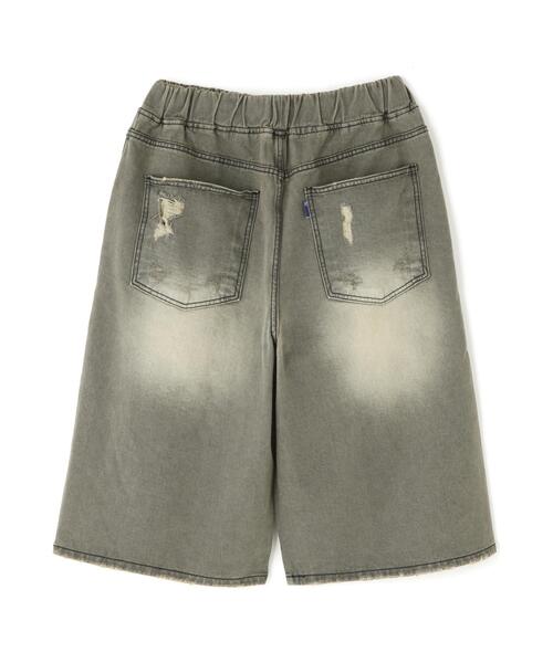 SIS(エスアイエス)の「SIS/エスアイエス/DAMAGE DENIM SHORTS(デニムパンツ・レディース・ブラック・F)」の2枚目の写真