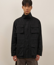 WASHED コットンフィールドジャケット (BLACK)