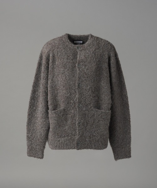 MAISON SPECIAL(メゾンスペシャル)の「《UNISEX》メランジブークレーニットプライムオーバークルーネックカーディガン/Melange Boucle Knit Prime-Over Crew Neck Cardigan【MAISON SPECIAL/メゾンスペシャル】(カーディガン/ボレロ・メンズ・グレー/ブラック/ライトブルー・0/2/1)」の18枚目の写真