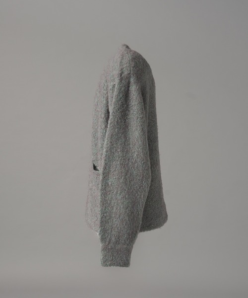 MAISON SPECIAL(メゾンスペシャル)の「《UNISEX》メランジブークレーニットプライムオーバークルーネックカーディガン/Melange Boucle Knit Prime-Over Crew Neck Cardigan【MAISON SPECIAL/メゾンスペシャル】(カーディガン/ボレロ・メンズ・グレー/ブラック/ライトブルー・0/2/1)」の21枚目の写真