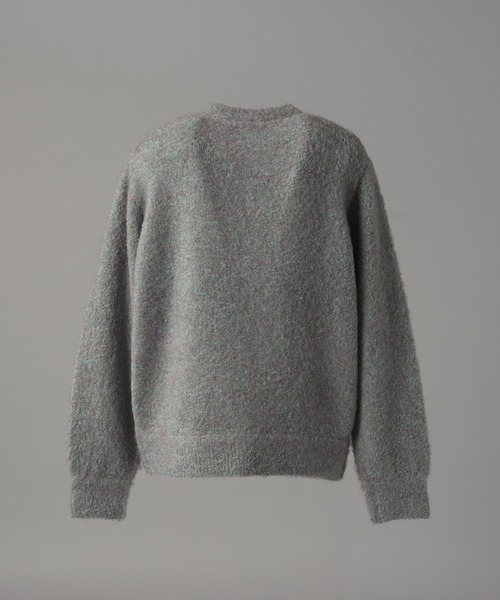 MAISON SPECIAL(メゾンスペシャル)の「《UNISEX》メランジブークレーニットプライムオーバークルーネックカーディガン/Melange Boucle Knit Prime-Over Crew Neck Cardigan【MAISON SPECIAL/メゾンスペシャル】(カーディガン/ボレロ・メンズ・グレー/ブラック/ライトブルー・0/2/1)」の22枚目の写真