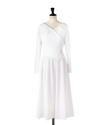 Cache-Coeur Peplum Shirt Dress