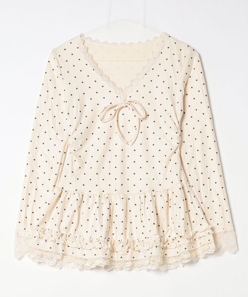 gossip!ロサンゼルス(ゴシップロサンゼルス)の「トップス(Tシャツ/カットソー・レディース・ベージュ・M)」の1枚目の写真