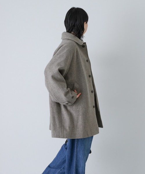 かぐれ（カグレ）の「バックタックフレンチウールショートコート