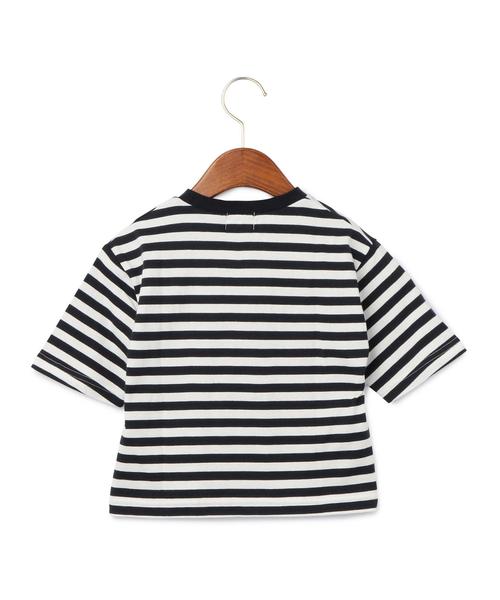 green label relaxing（グリーンレーベルリラクシング）の「サキゾメボーダー LIKE 5L◆（Tシャツ/カットソー・キッズ・オリーブ/ネイビー・135/105/125/115/95）」の12枚目の写真